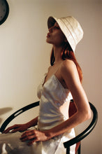 Load image into Gallery viewer, b. | Abbotsford | Leather Bucket Hat in Cream
