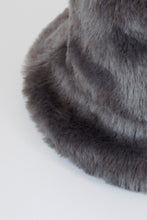 Load image into Gallery viewer, | St. Petersburg | Faux Fur Bucket Hat in Grey
