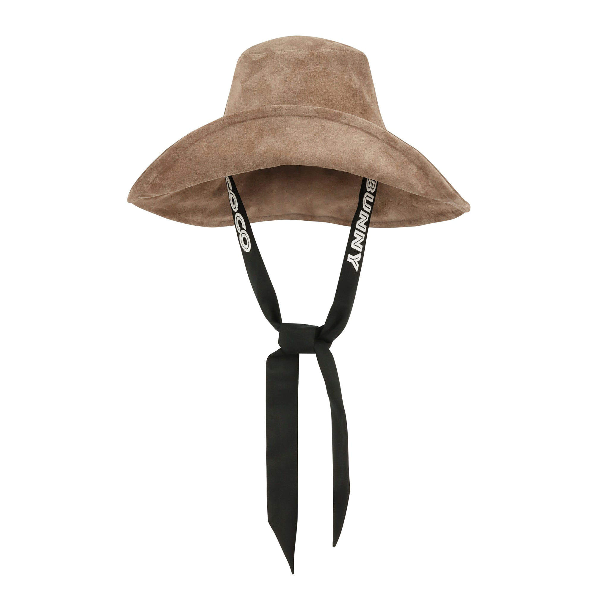 a. | Versailles | Suede Wide Brimmed Bucket Hat in Caramel  display picture 2